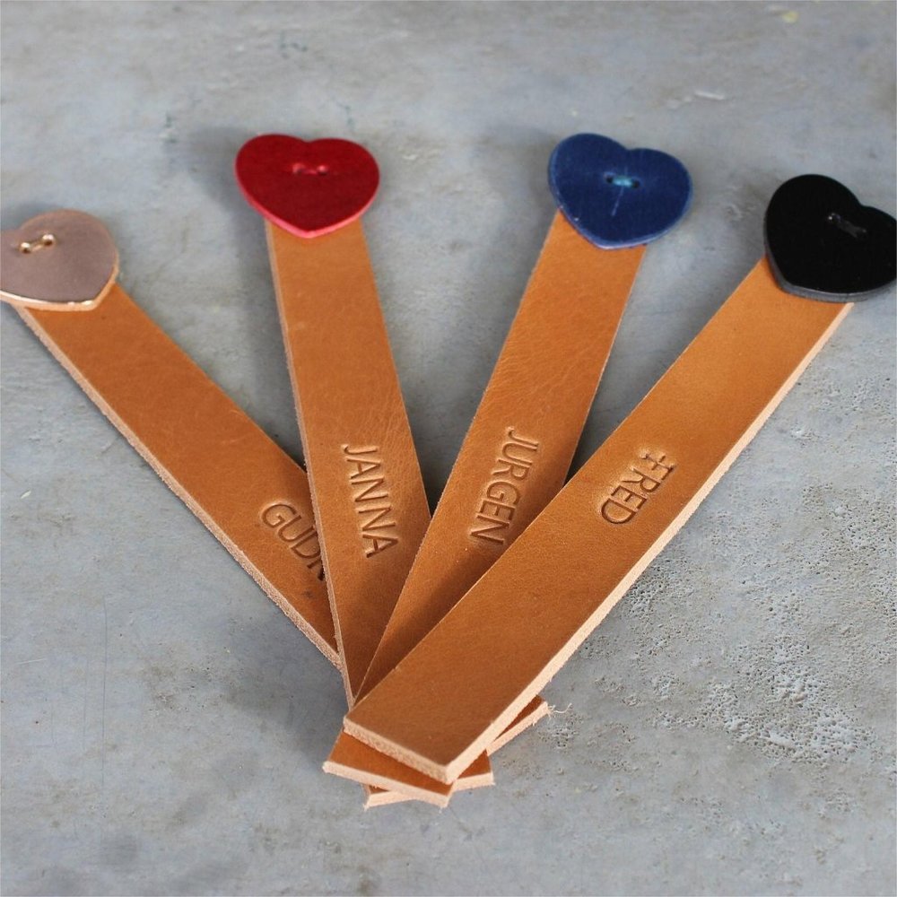 Personalized leather Bookmarkname boomark Leather Bookmark